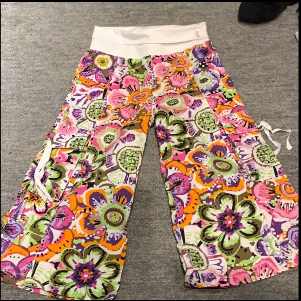 Printed capris girls pants